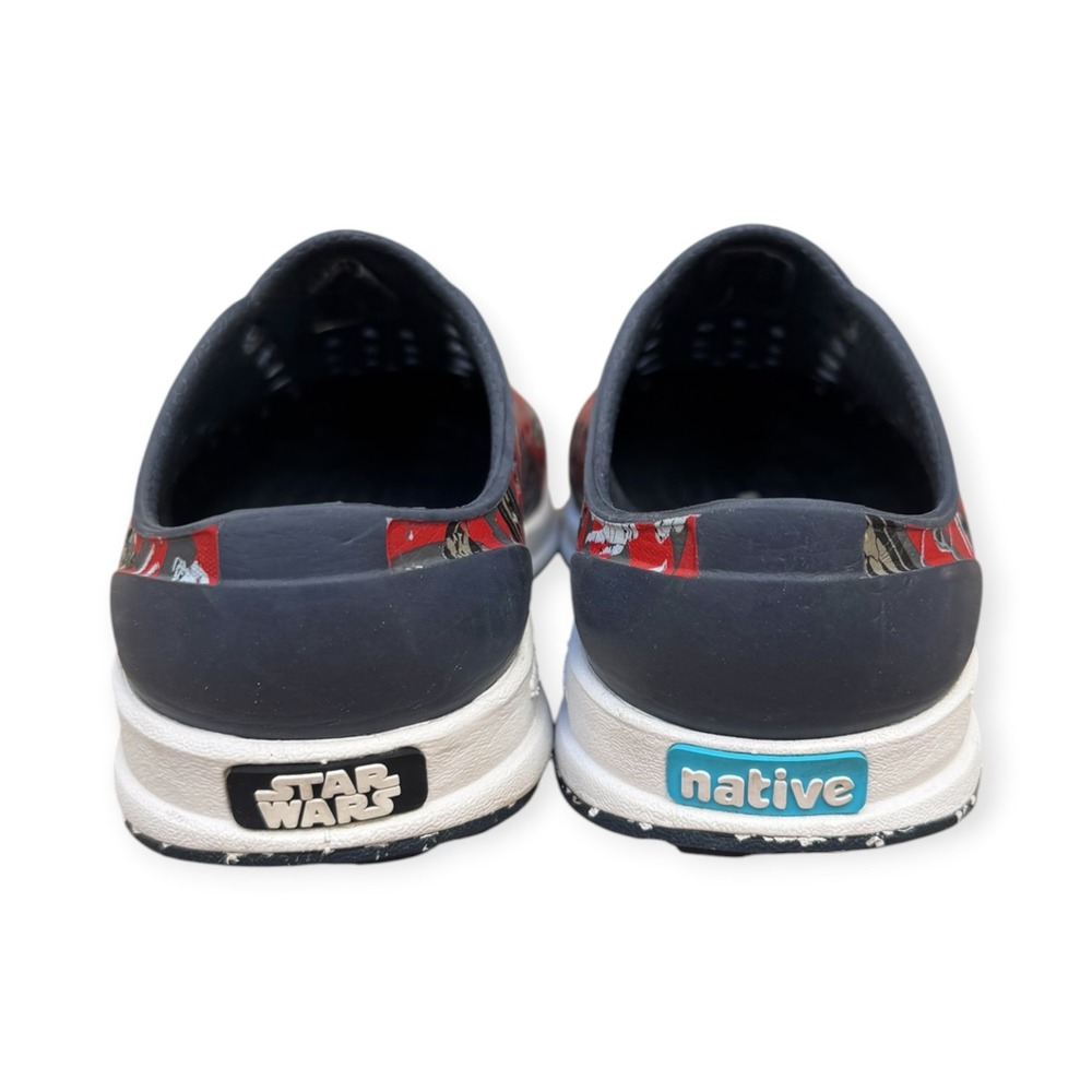 Native Jefferson Star Wars Kids Shoes Red/Grey Darth Vader Stormtrooper C7 - Picture 4 of 5